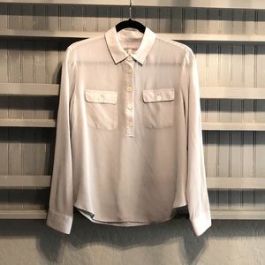 Banana Republic Silk Sheer Pullover Blouse